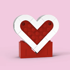 Free Lego Valentine’s Heart